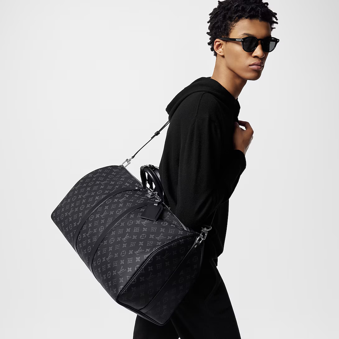 Louis Vuitton Keepall Bandouli Re 55 Monogram Eclipse 55cm M40605