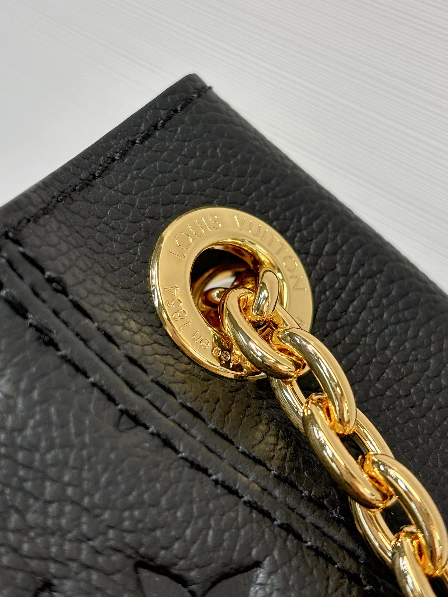 Louis Vuitton LV Anytime MM Monogram Empreinte Bag Black M14324 42cm/ 16.5in