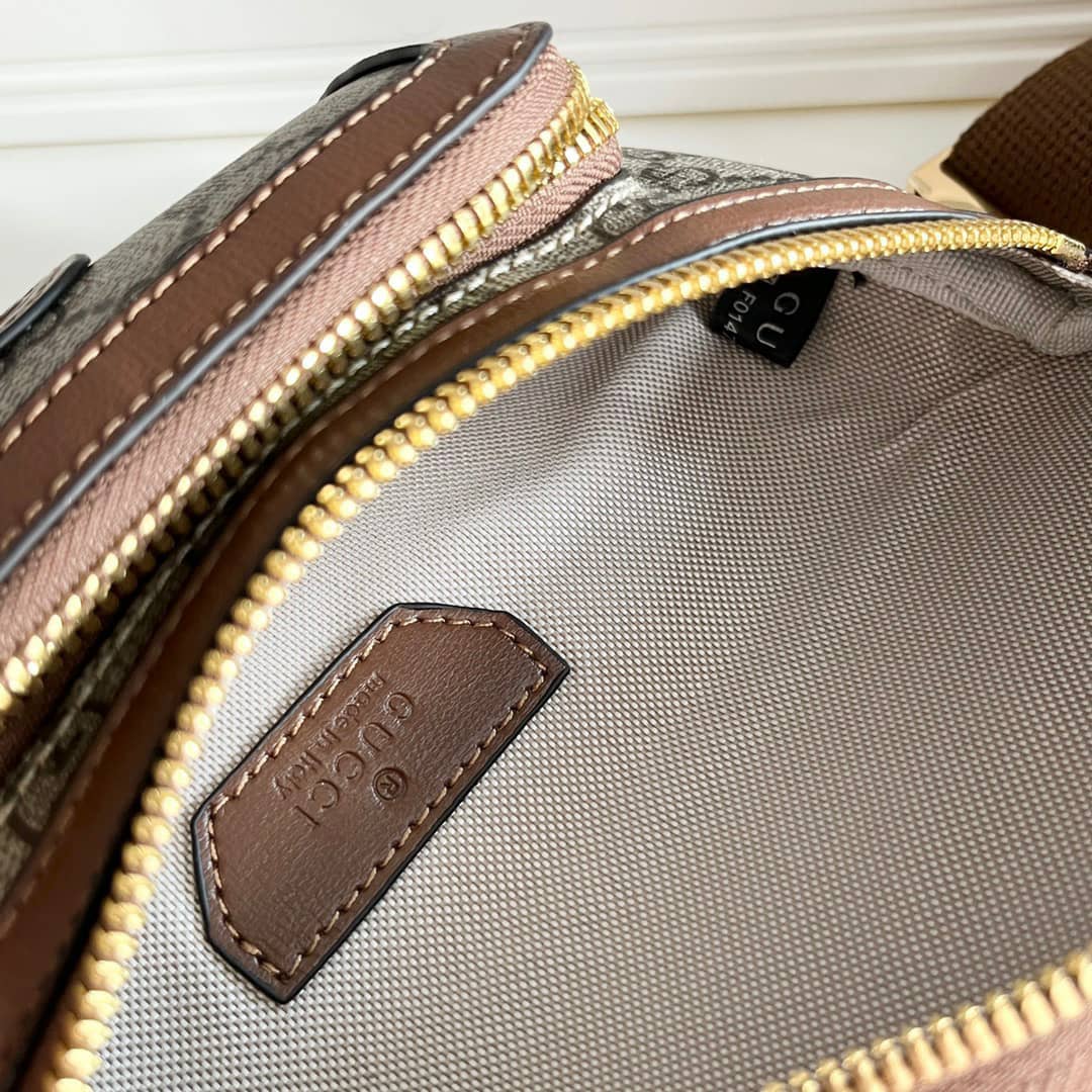 Gucci Belt Bag Gg Brown 24Cm