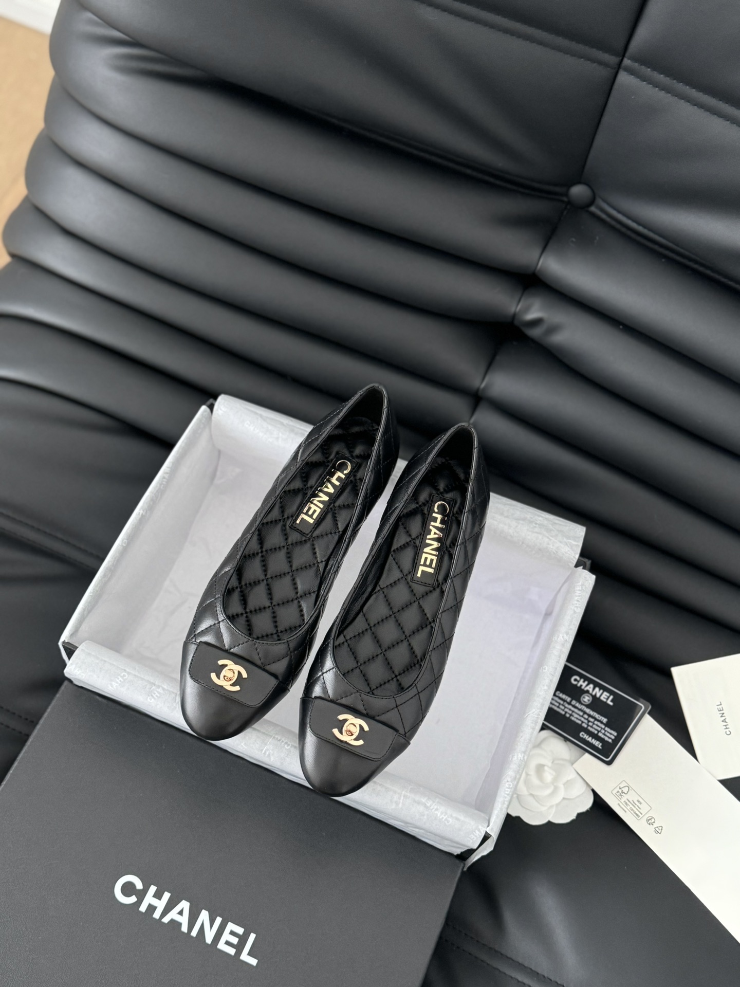 Chanel 24B new schoolbag buckle ballet shoes
