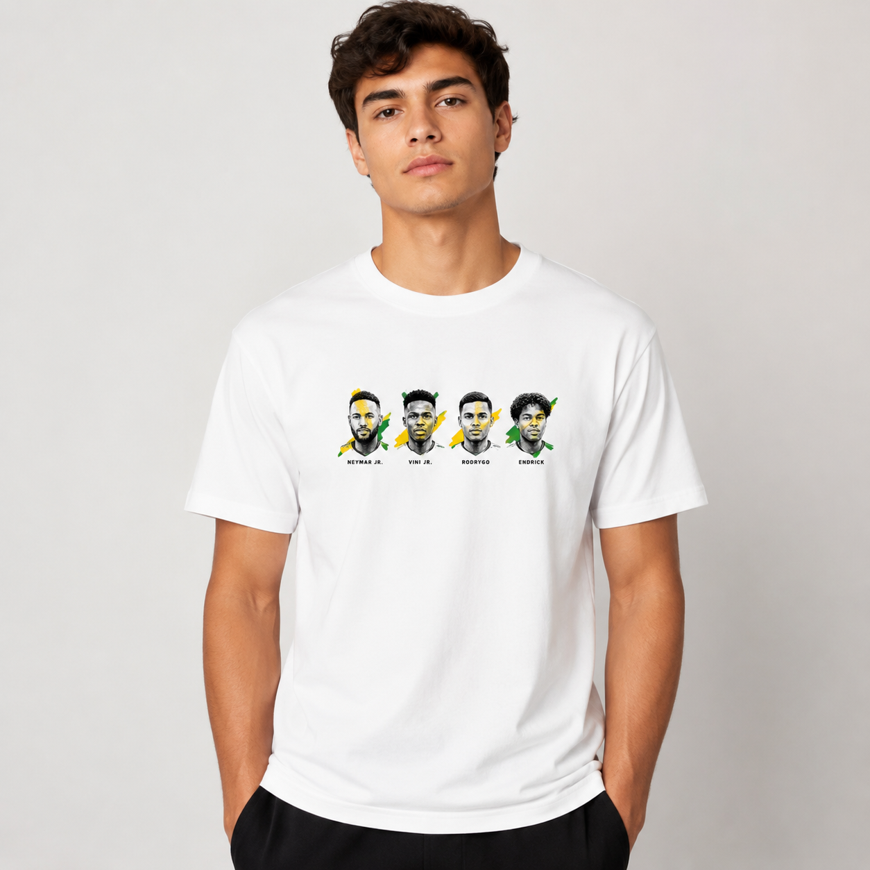 Brazilian Player Pure Cotton T-Shirt – Limited-Time Offer