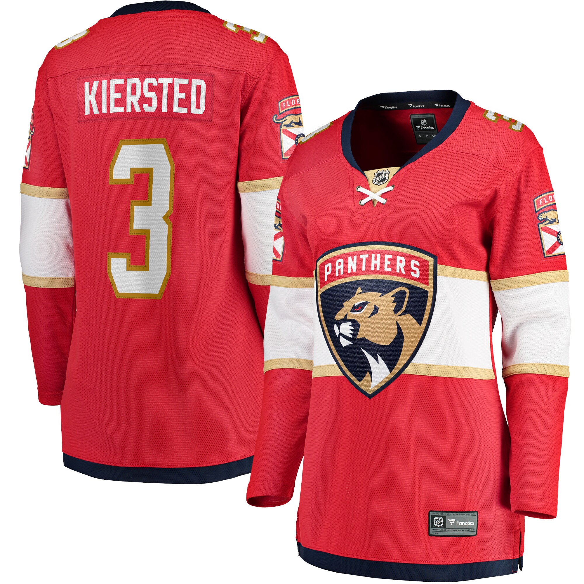 Matt Kiersted Florida Panthers Fanatics Women’s Home Team Breakaway Player Jersey – Red
