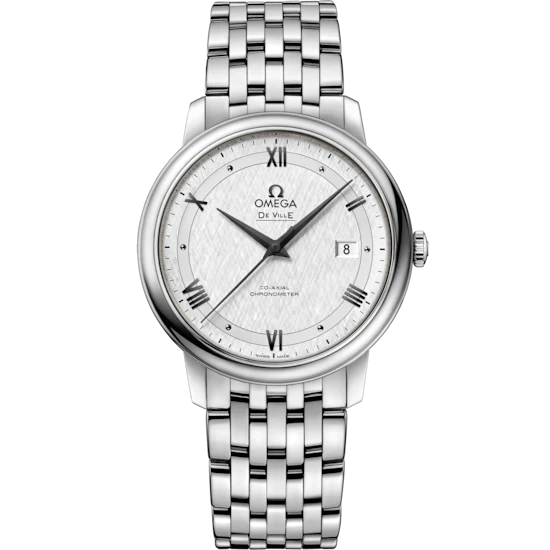 Omega De Ville Prestige 39.5mm Silver Dial Stainless Steel Bracelet 424.10.40.20.02.005