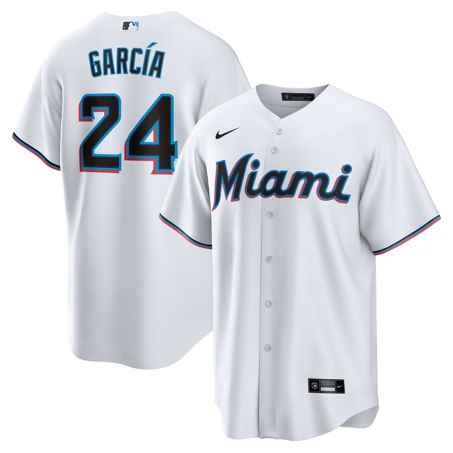 Avisail Garcia Miami Marlins Home Player Jersey White
