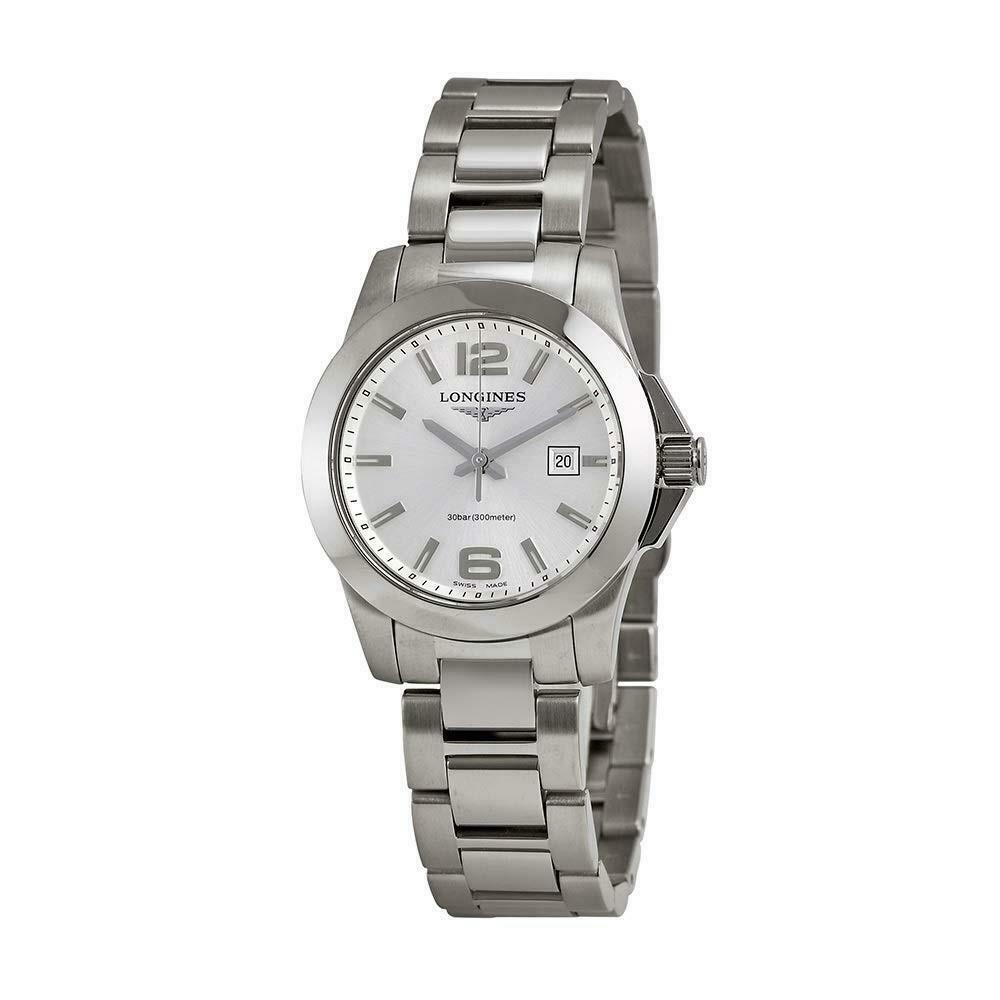 【Super Clone】Longines Women's L32774766 Conquest Stainless Steel Watch