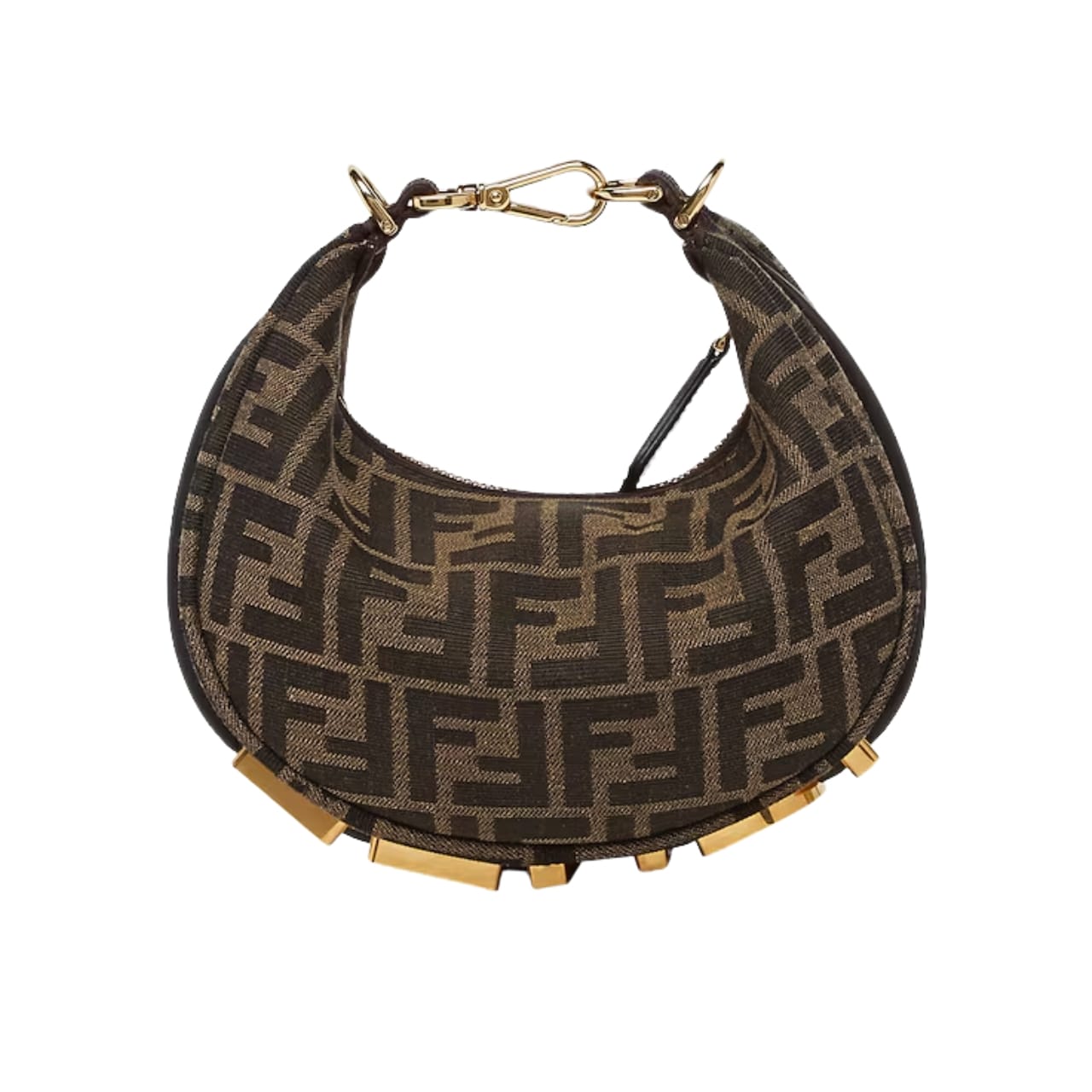 Fendi Fendigraphy Mini Bag Brown Ff 20Cm