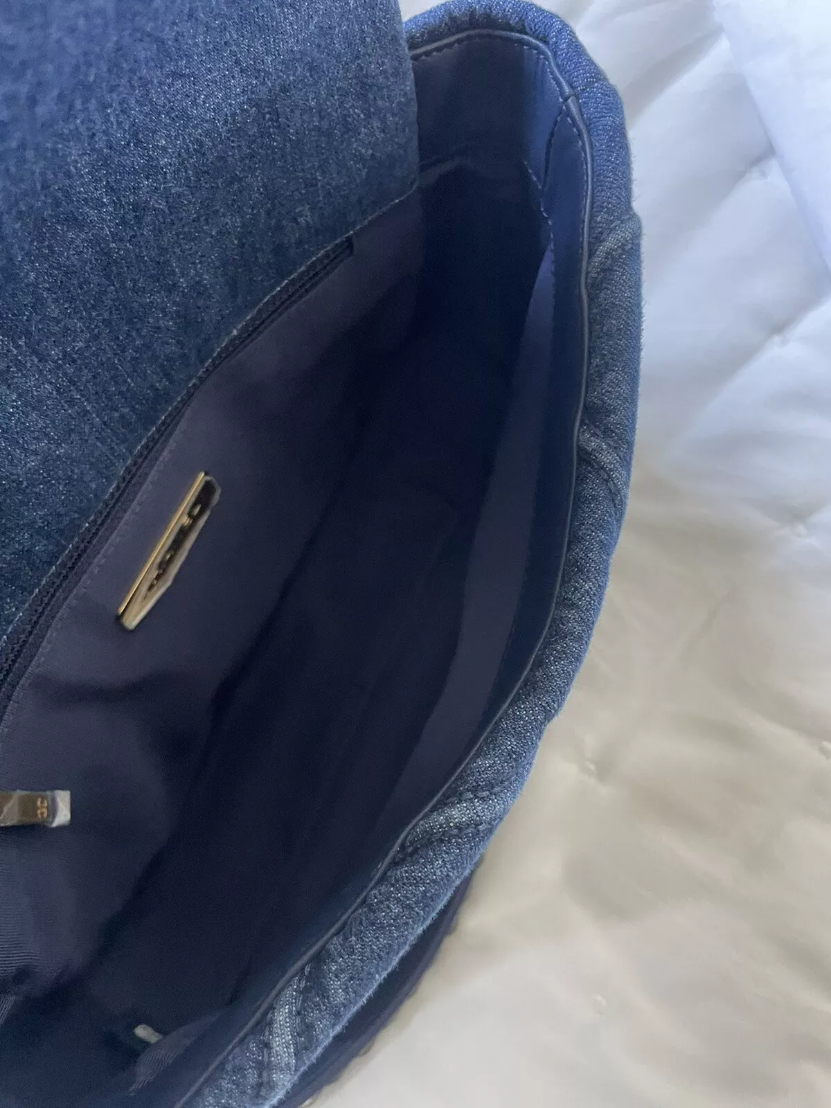 Chanel 19 Flap Denim Bag Blue 26cm/10.2in