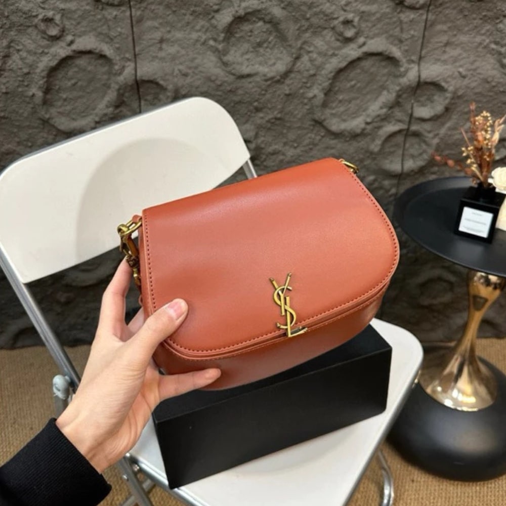 Saint Laurent Voltaire Top Handle In Box Orange 20Cm 8008460Sx0W1000