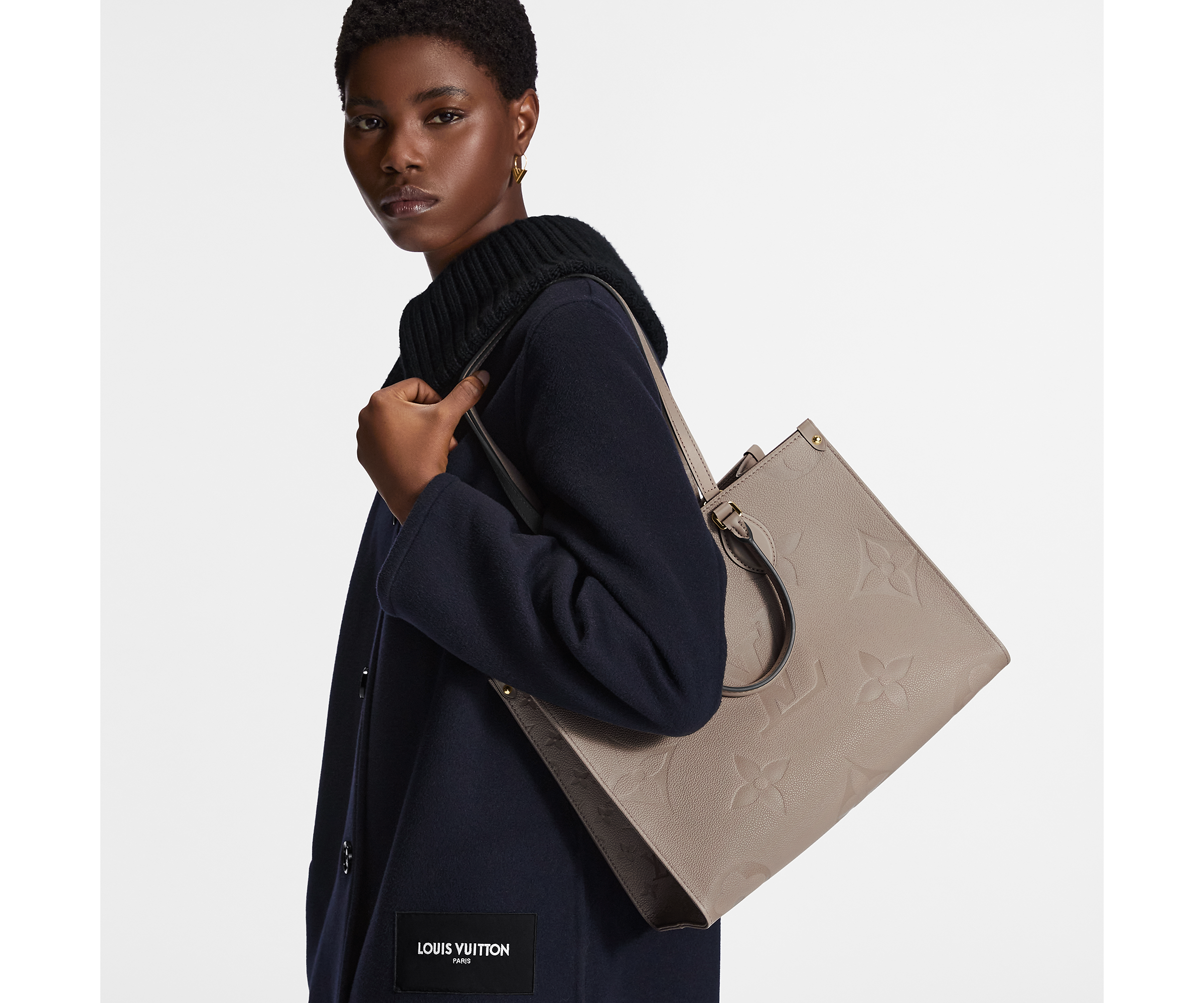 Louis Vuitton Onthego MM Dune Monogram Empreinte M45607 35cm