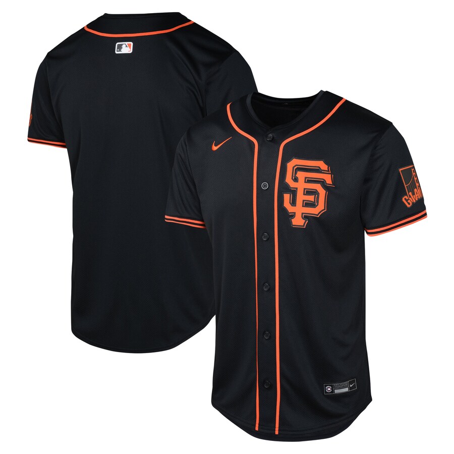 San Francisco Giants Youth Alternate Limited Jersey Black