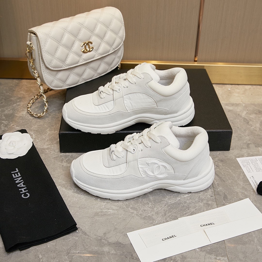Chanel Cc Suede White G33745 Y52846 0G975
