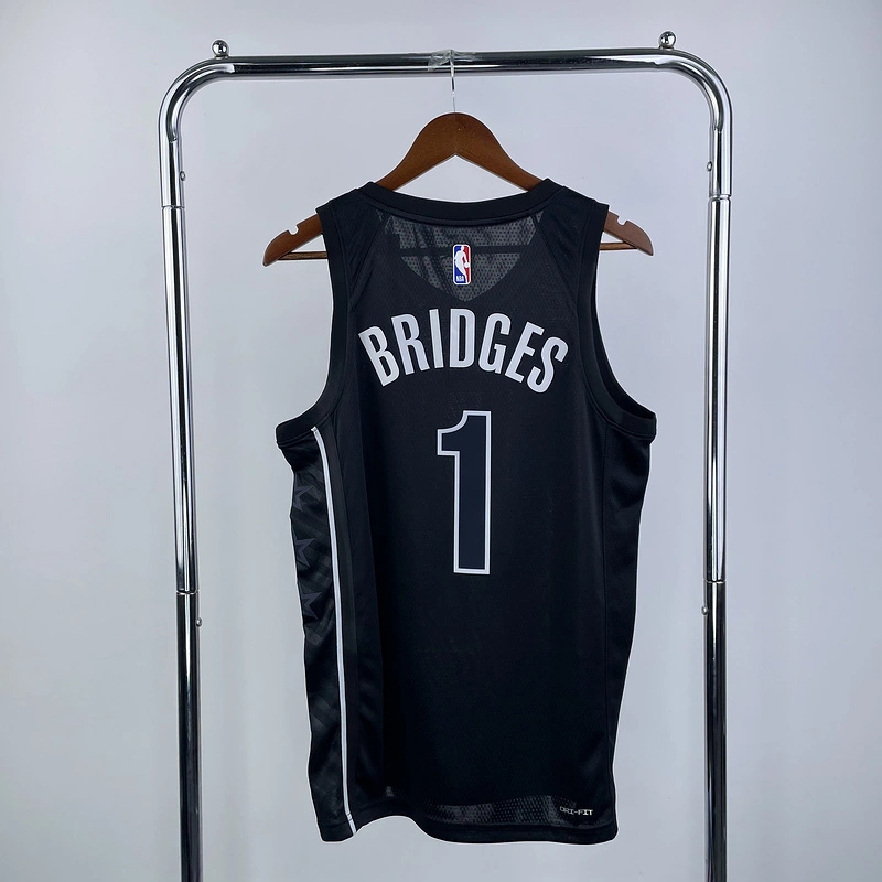 2023 NBA Brooklyn Nets (1 BRIDGES) Basketball Jersey