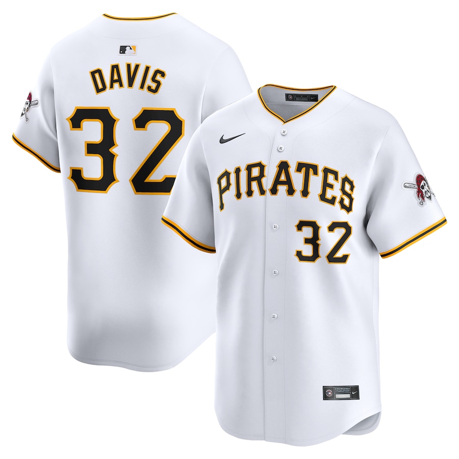 Henry Davis Pittsburgh Pirates Home Limited Player Jersey White