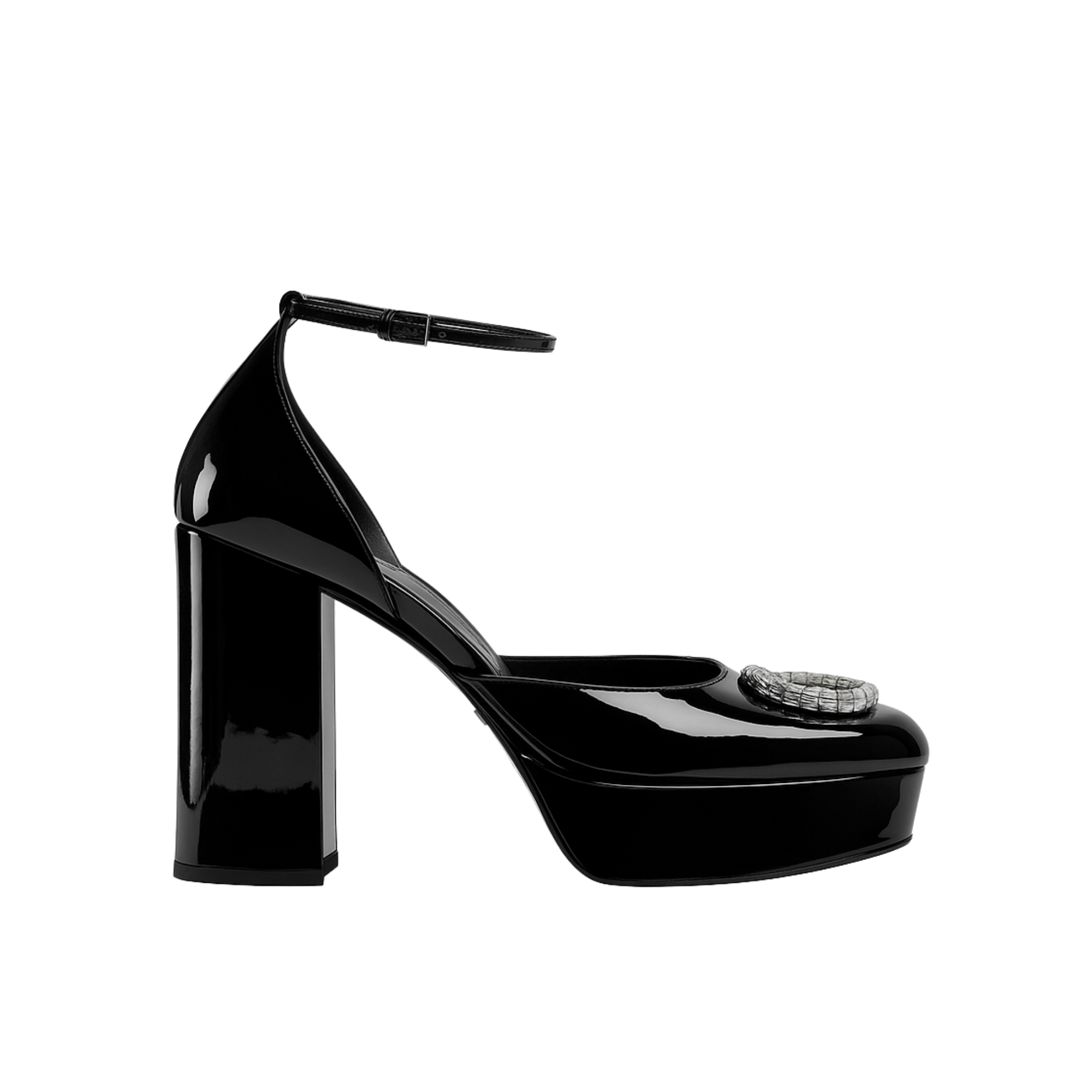 Gucci Women’S Platform Pump With Double G Black 762386 Bnc00 1000