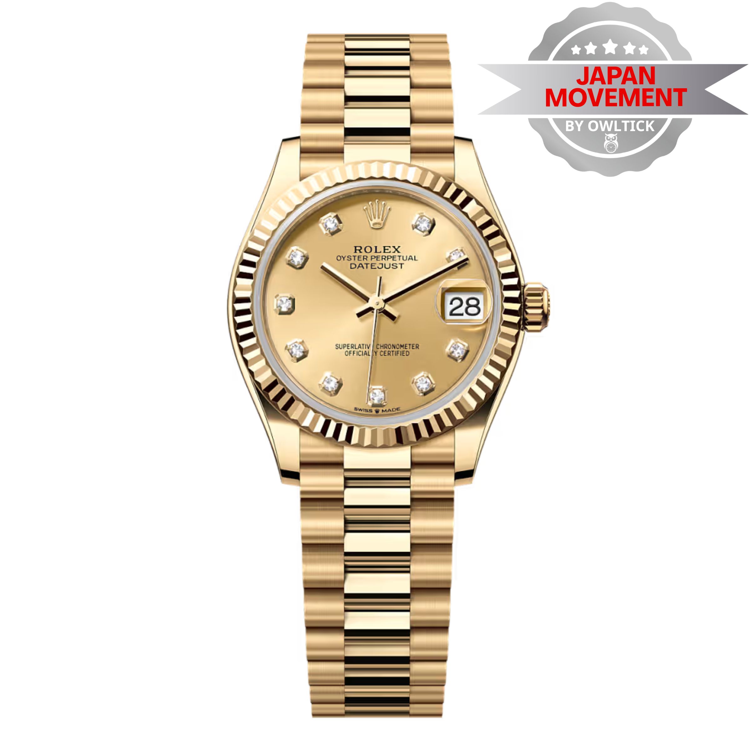 [Superclone] Rolex Datejust 31mm Mother – Of – Pearl Dial President 278278