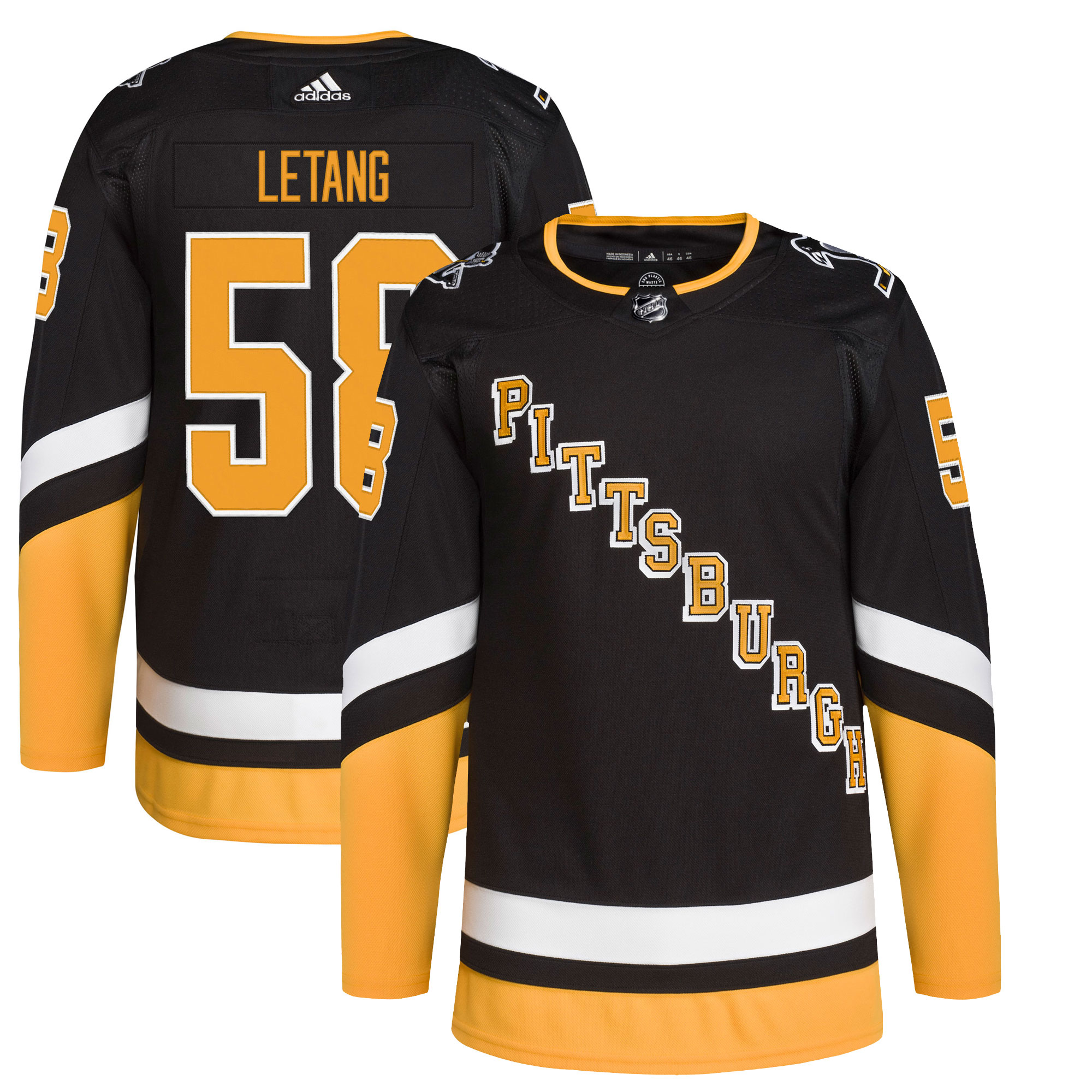 Kris Letang Pittsburgh Penguins adidas Alternate Primegreen Authentic Player Jersey – Black