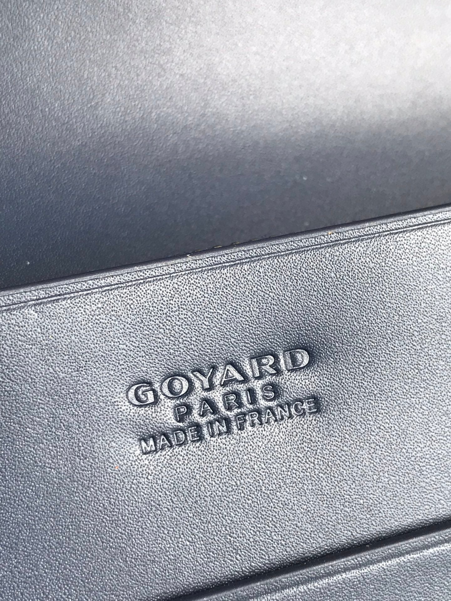 Goyard Richelieu Wallet 19 Cm Navy Blue Goyardine Canvas