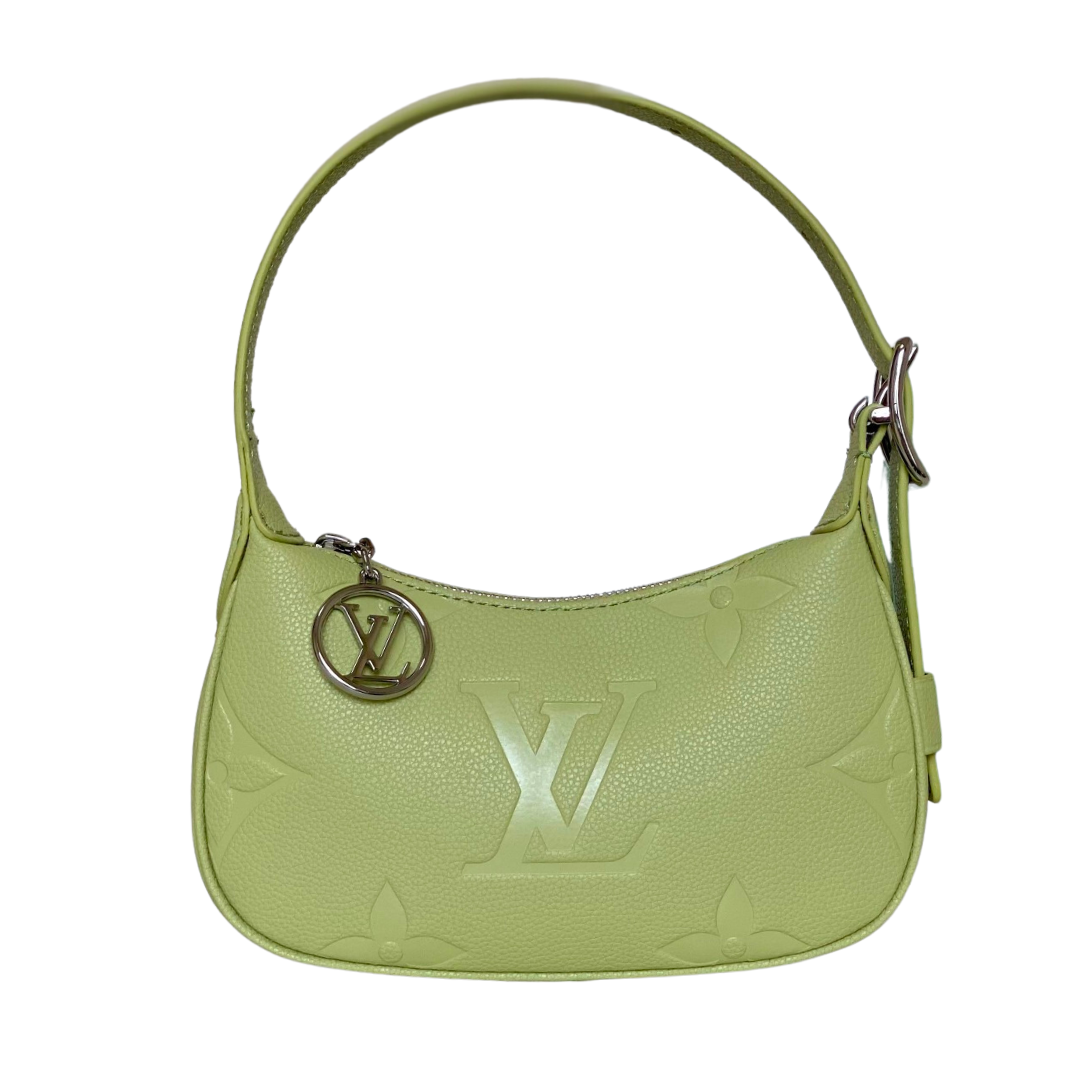 Louis Vuitton Monogram Empreinte Green Shoulder Bag 20Cm M82391