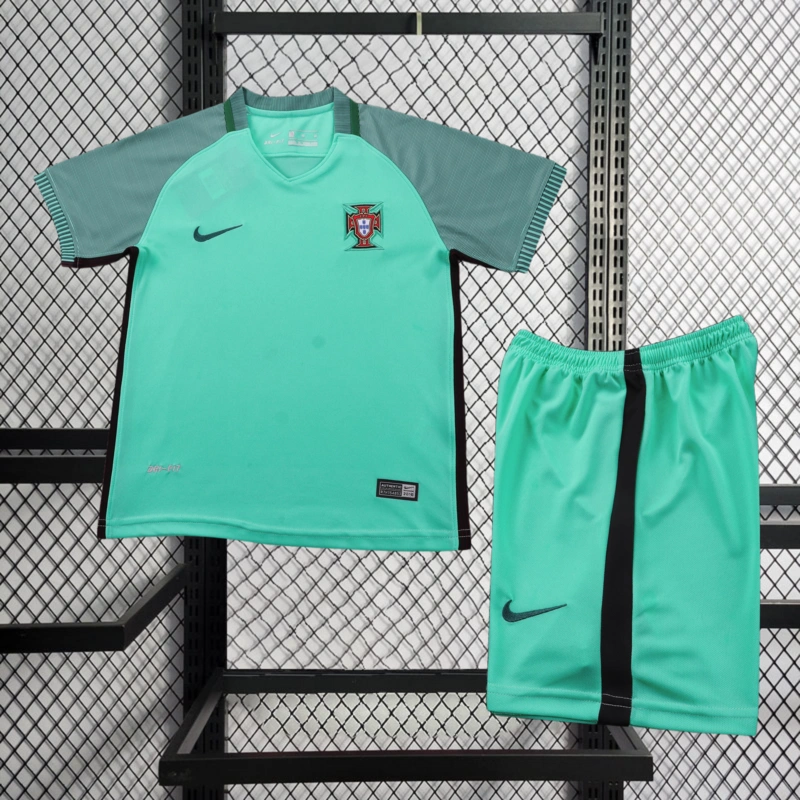 Retro KIDS 2016 KIDS Portugal Away Football jersey retro