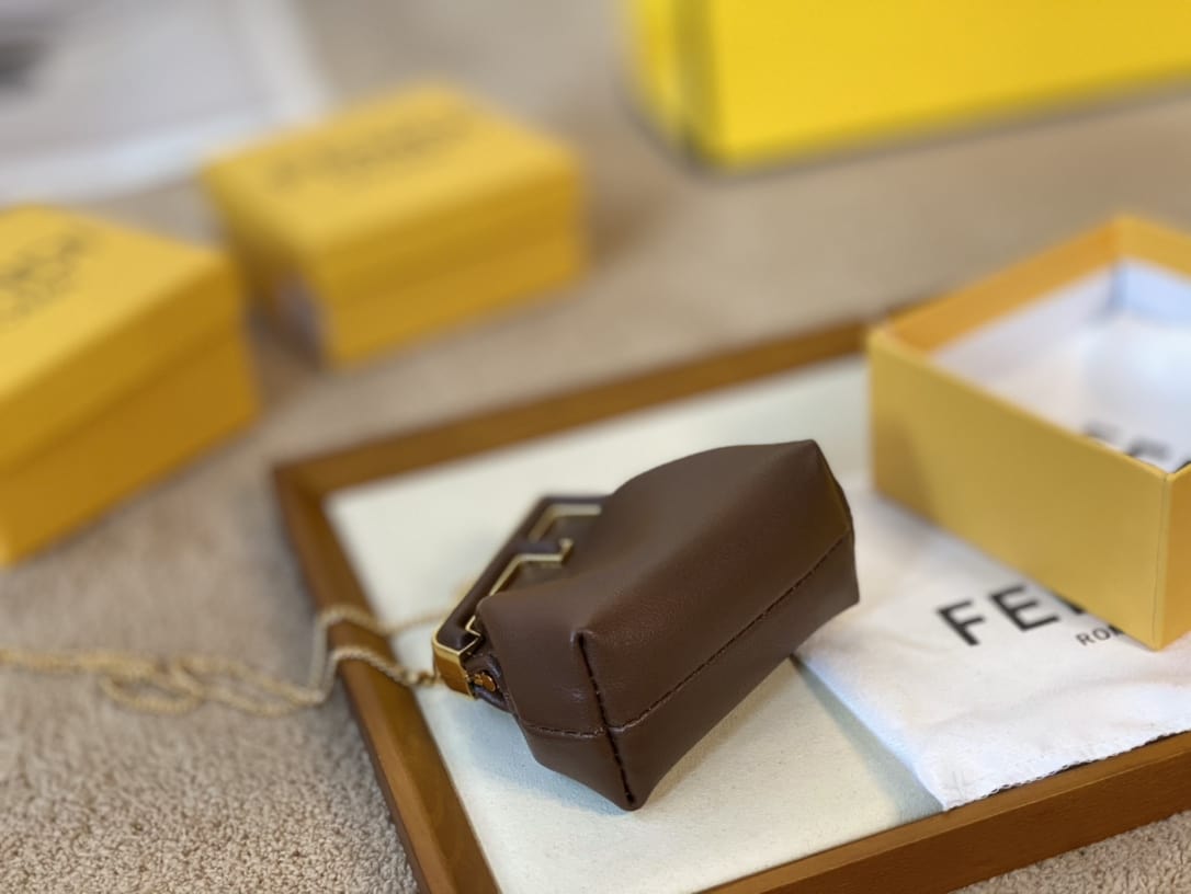 Fendi Nano Fendi First Charm Brown 9Cm 7As051Abvef12G2