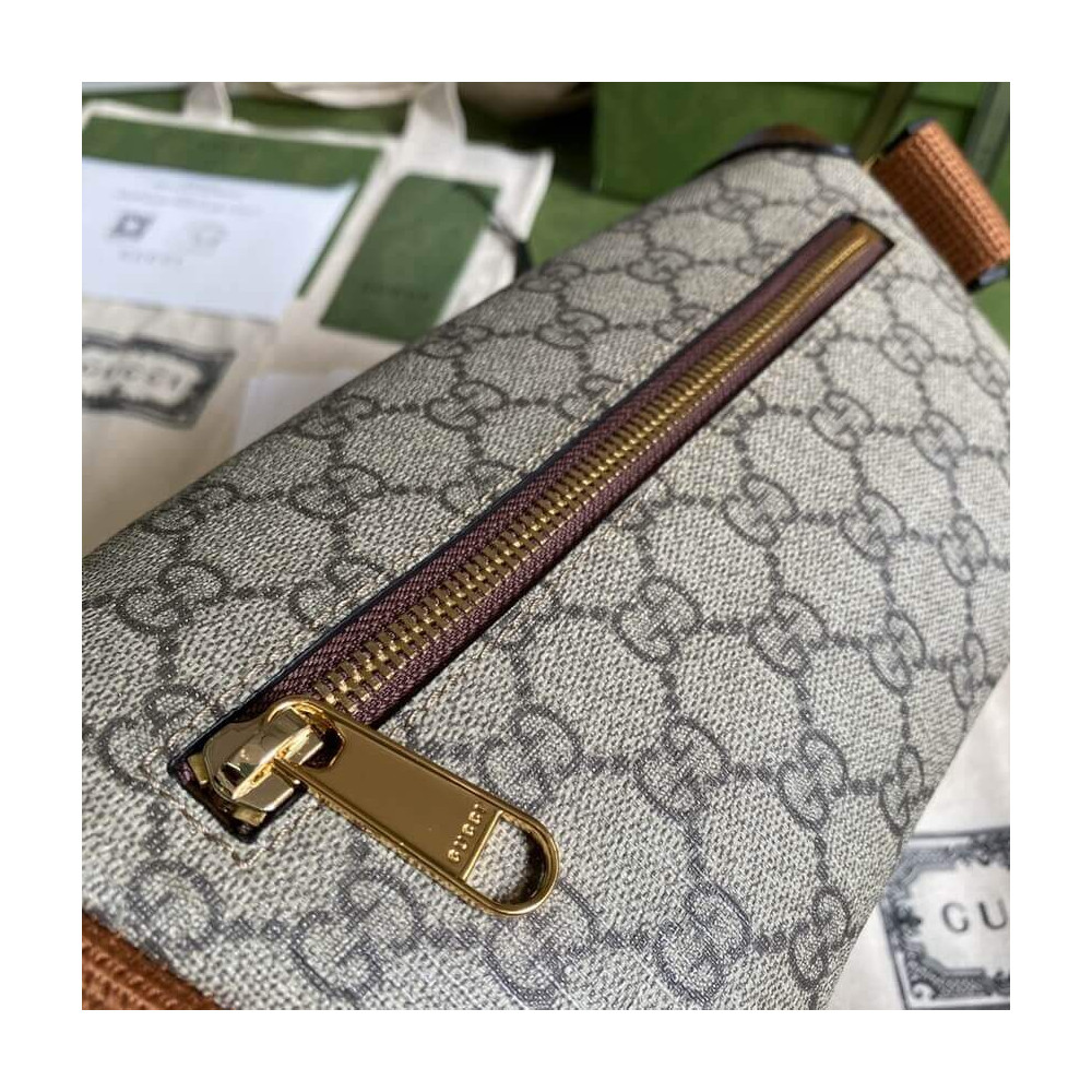 Gucci Belt Bag with Interlocking G in Brown GG Supreme