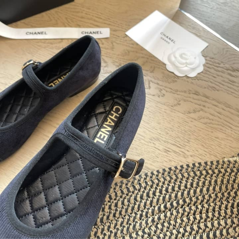 Chanel Mary Jane Ballet Flat Black