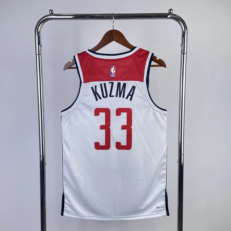2023 NBA Washington Wizards 33 Kuzma Basketball Jersey