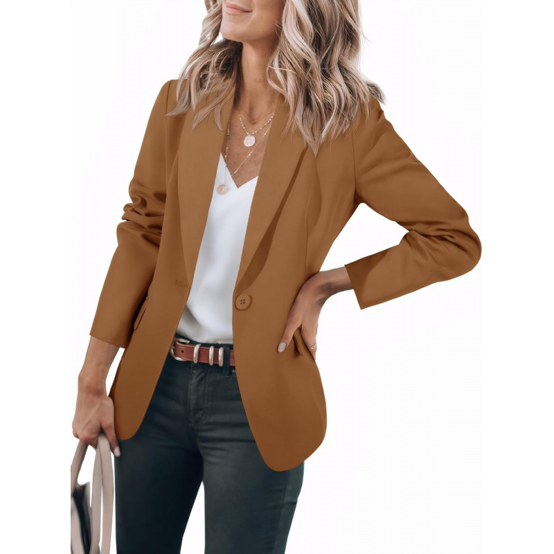 Women's Casual Blazers Open Front Long