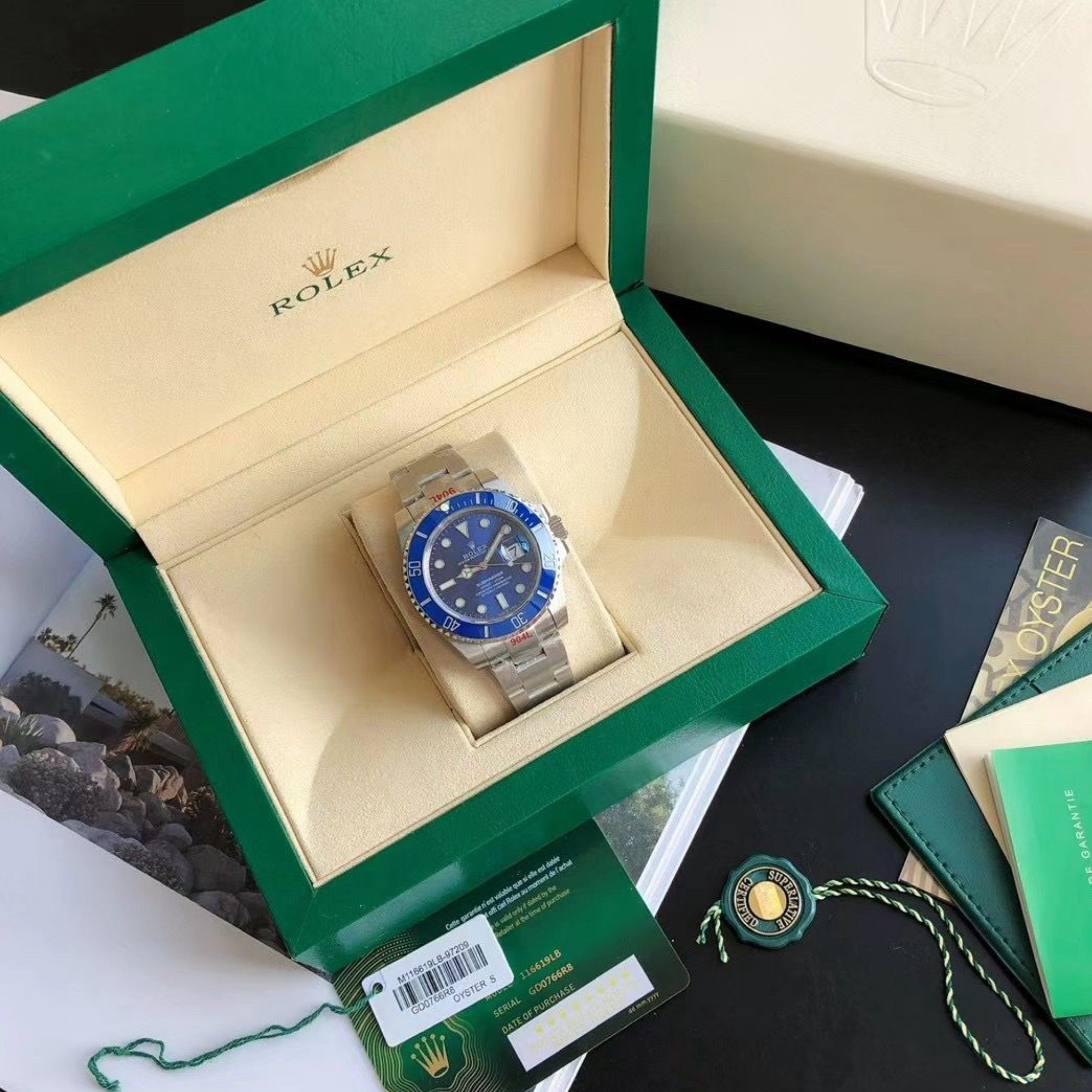 Rolex Submariner White Gold Blue Dial 116619lb