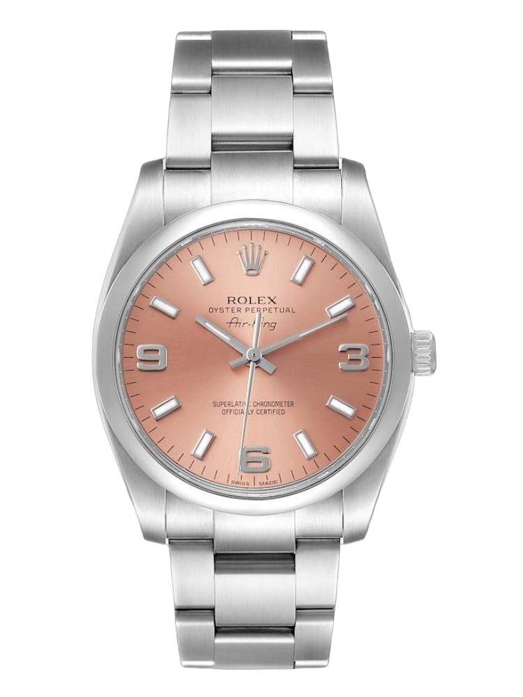 【Super Clone】Rolex Oyster Perpetual Air-King 114200 Salmon Dial 34mm Unisex Replica watch