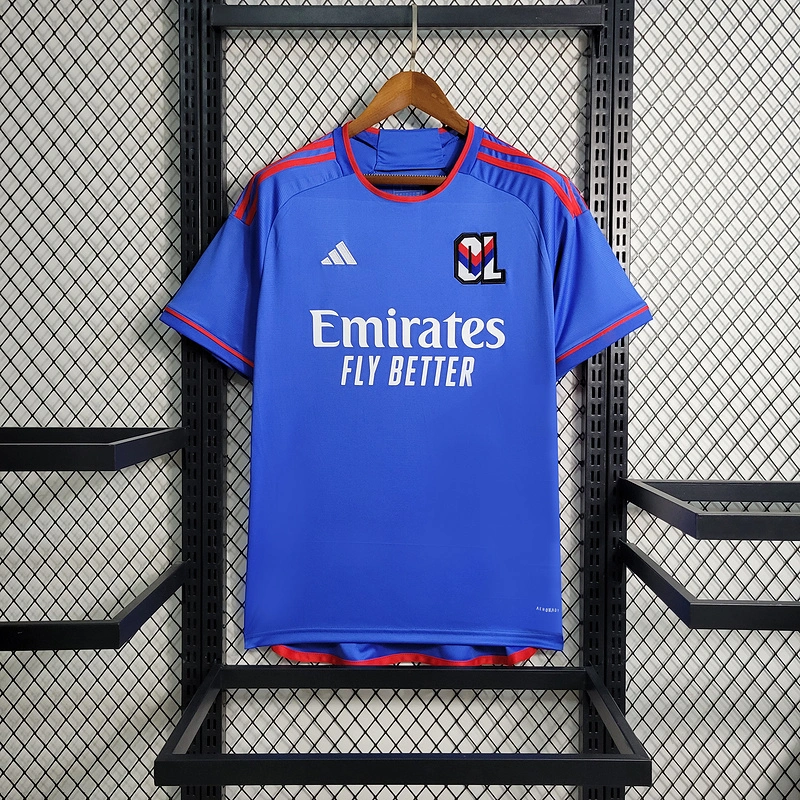 2023-24 Lyon away soccer jersey