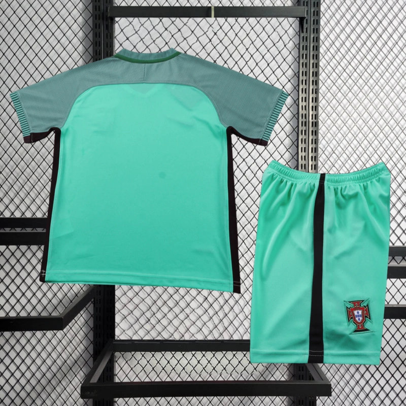 Retro KIDS 2016 KIDS Portugal Away Football jersey retro