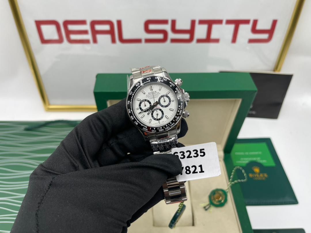 [SUPER CLONE] Rolex Daytona “Panda” 40 mm White Dial 126500LN