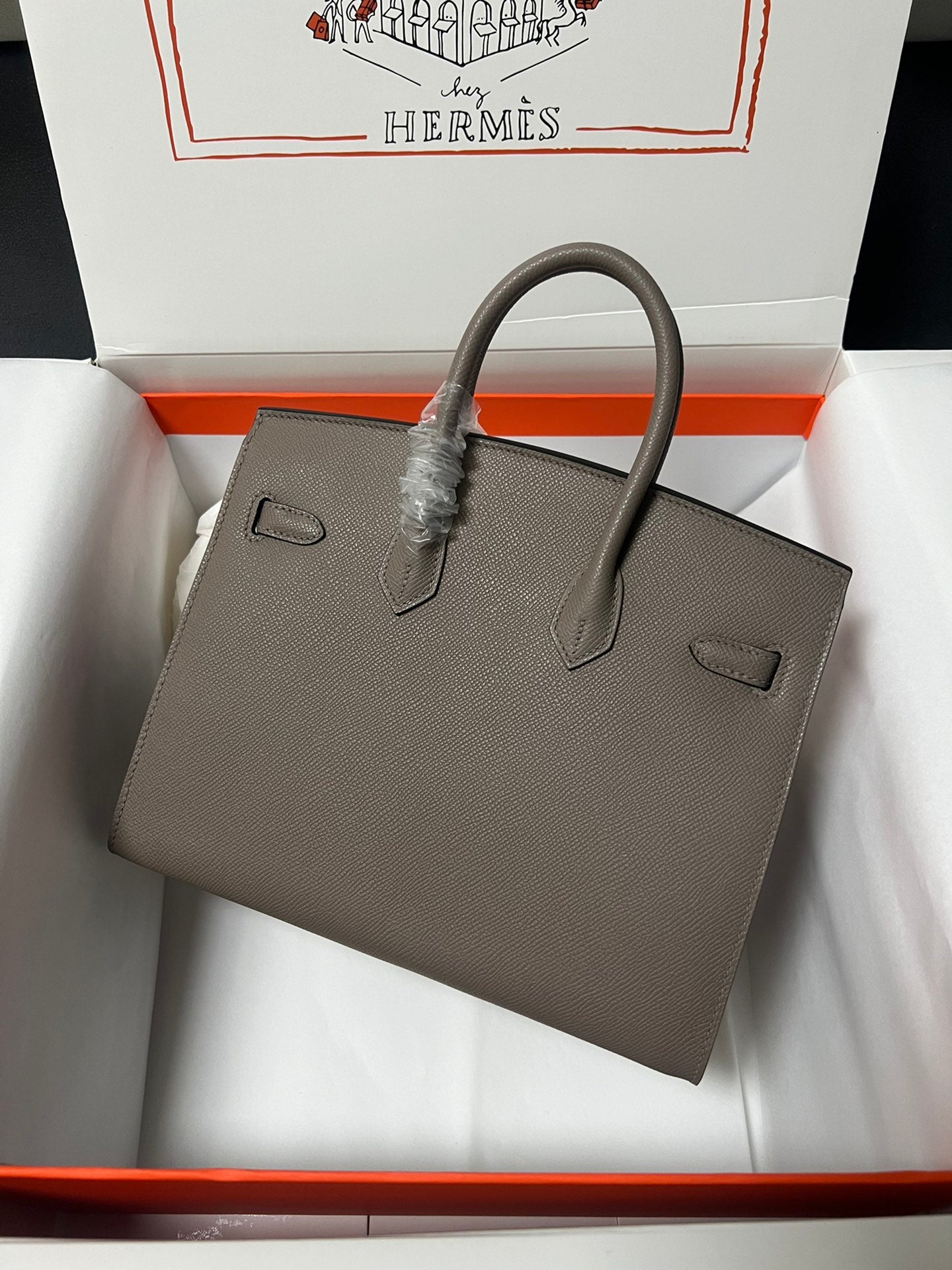 Hermes Birkin Sellier Etain Epsom Leather Gold Hardware