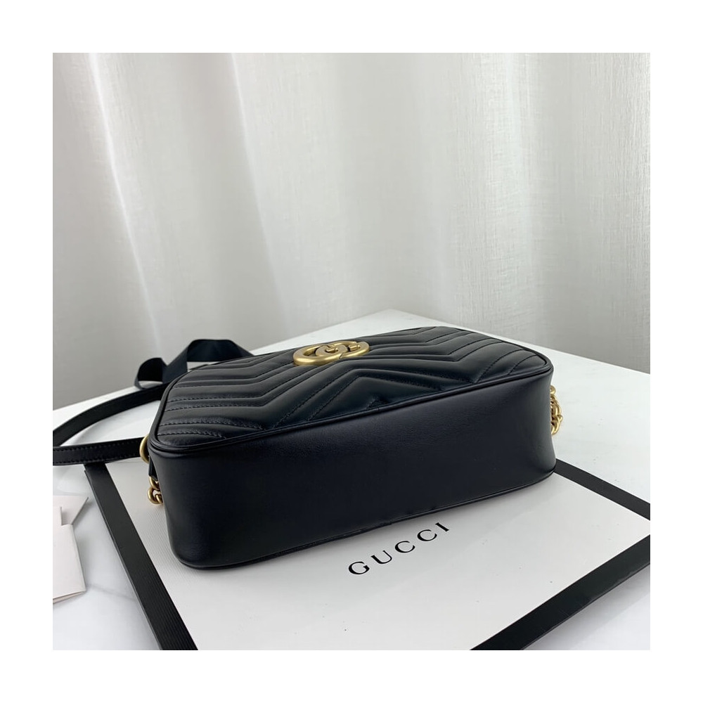 Gucci GG Marmont Small Shoulder Bag Black 24Cm
