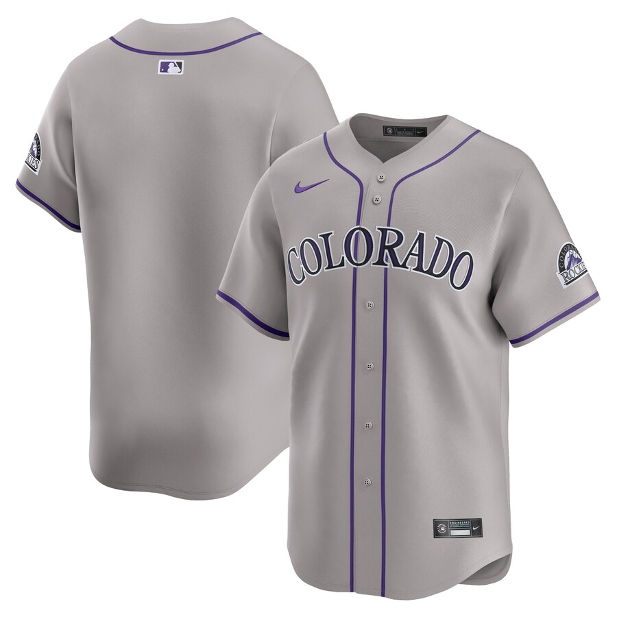 Colorado Rockies Road Limited Jersey  Gray