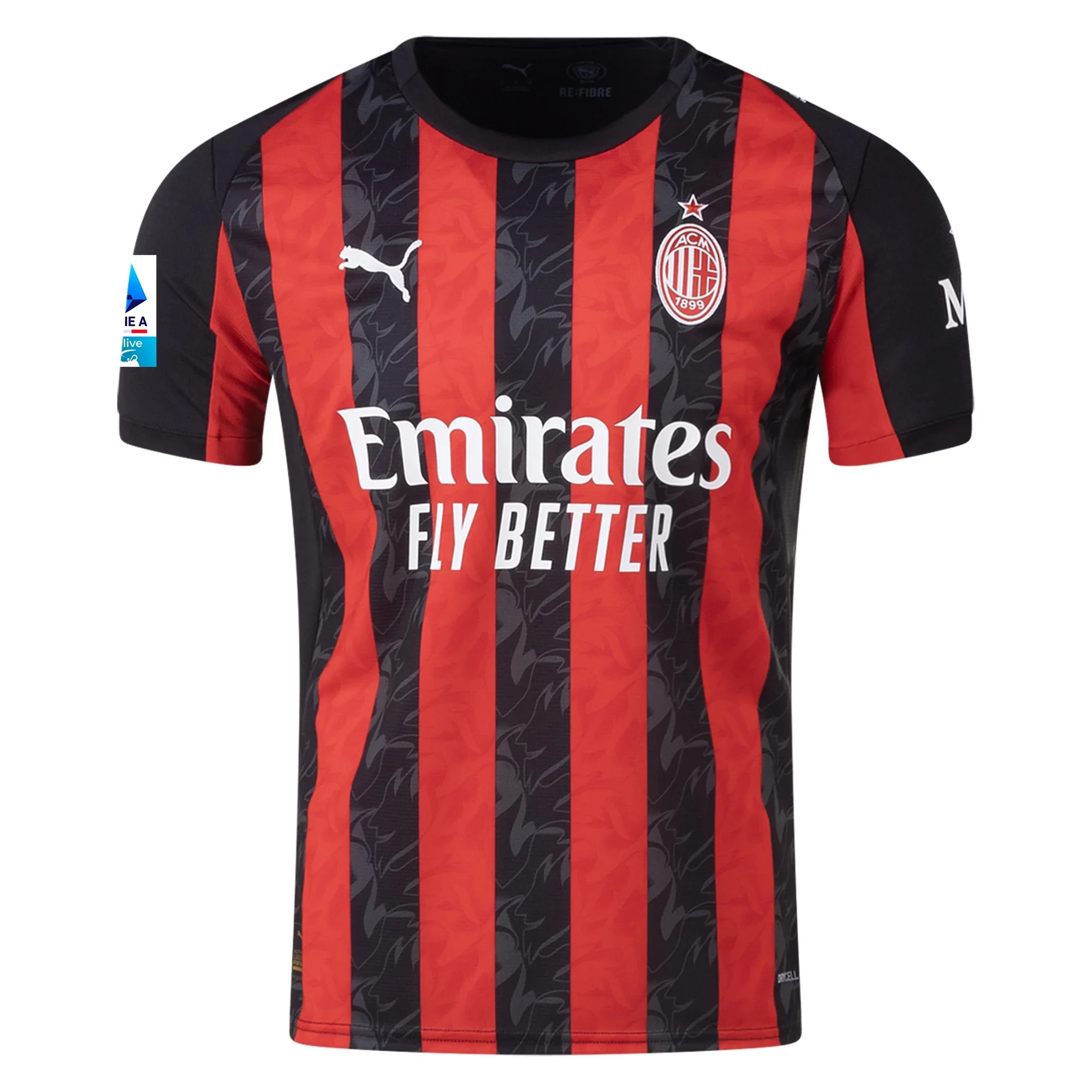 Puma AC Milan Luka Modric Home Jersey w/ Serie A Patch 25/26 (Red/Black)