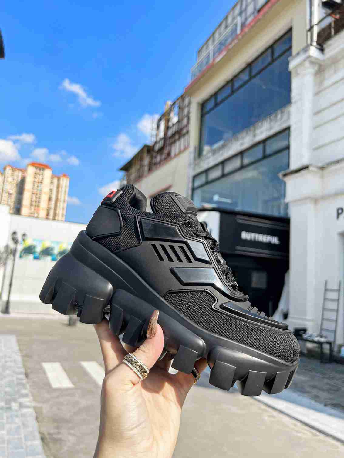 Prada Cloudbust Thunder Sneakers Black 1E819L3Kr2F0002F050