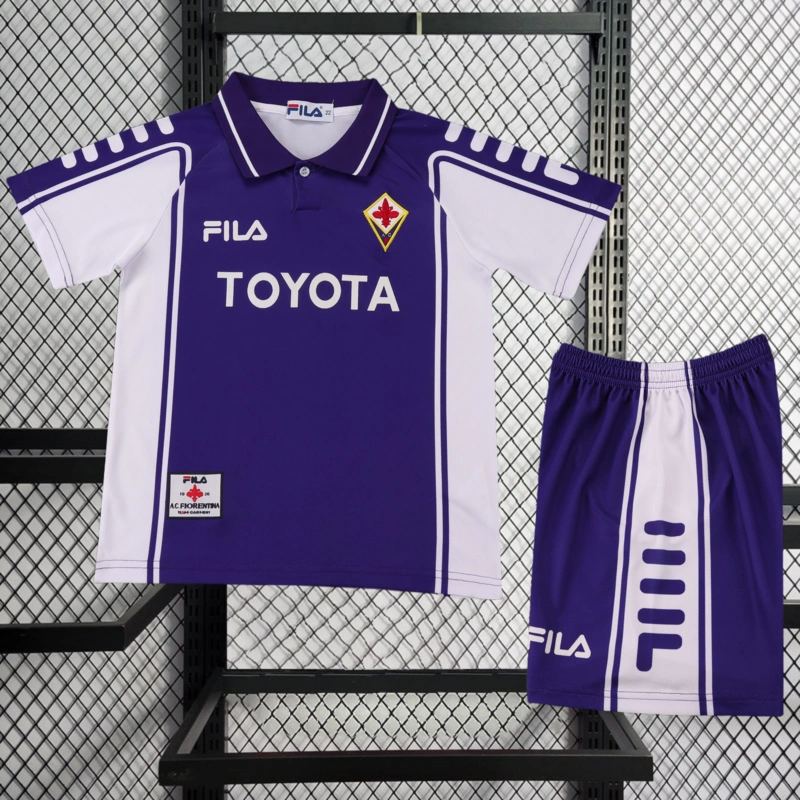 Retro KIDS 1999-00 KIDS Fiorentina Home Football jersey retro
