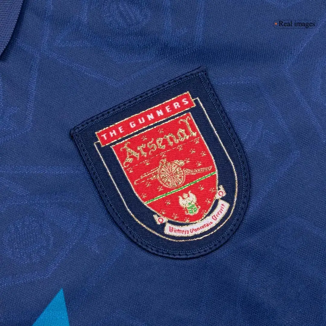 BERGKAMP #10 Arsenal 1995/96 Away Retro Soccer Jersey
