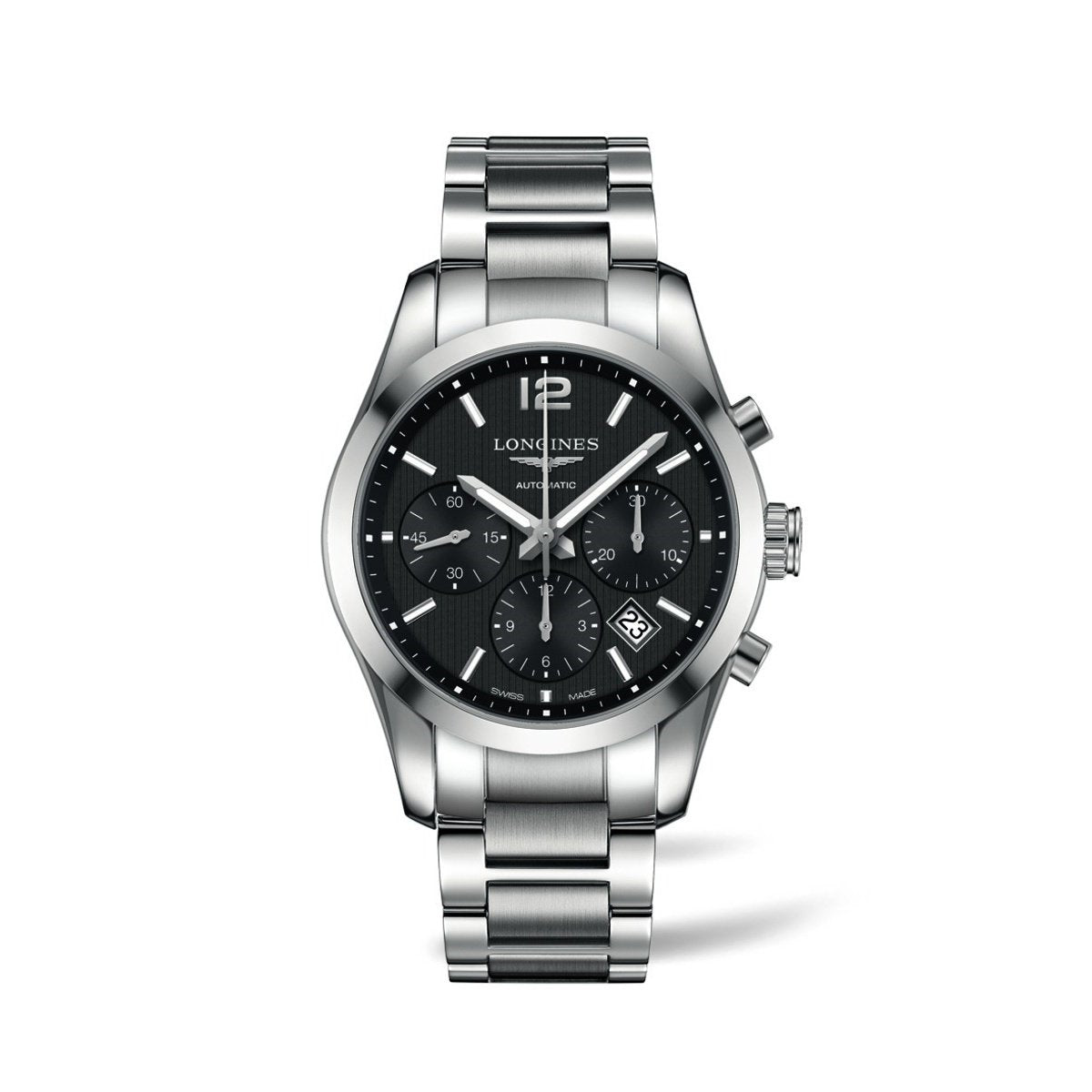 【Super Clone】Longines Men's L27864566 Conquest Chronograph Automatic Stainless Steel Watch