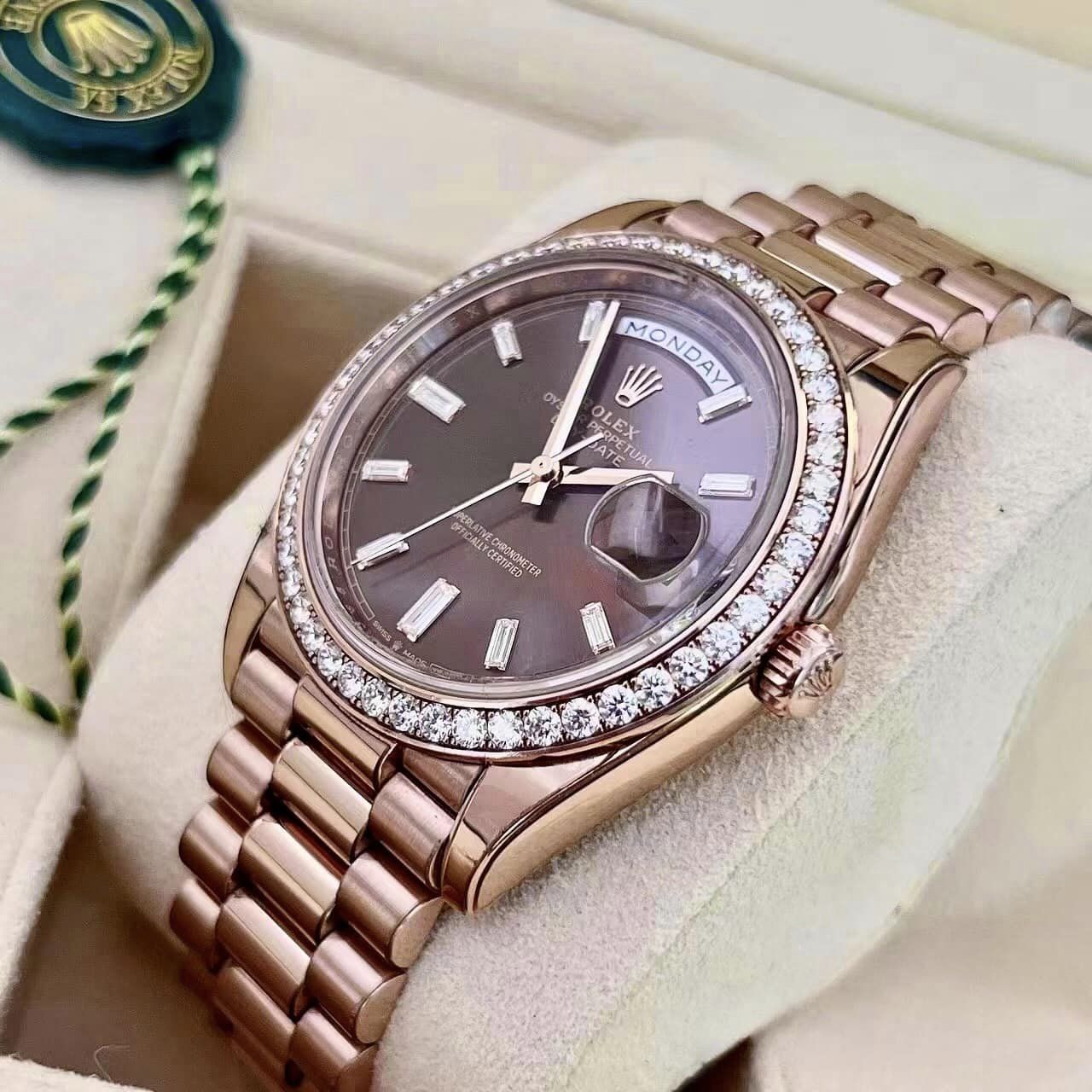 [Superclone] Rolex Day-Date 36mm Brown Ombré Dial President 128345RBR