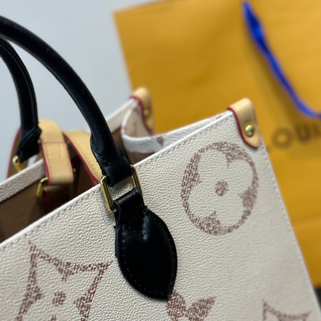 Louis Vuitton OnTheGo MM Tote Bag ‘Monogram Dune’ 35Cm M46912