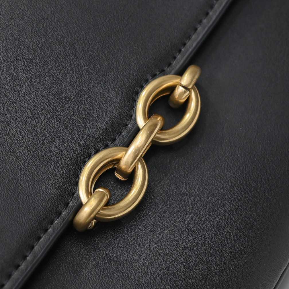 Saint Laurent Le Maillon Satchel In Smooth Leather Black