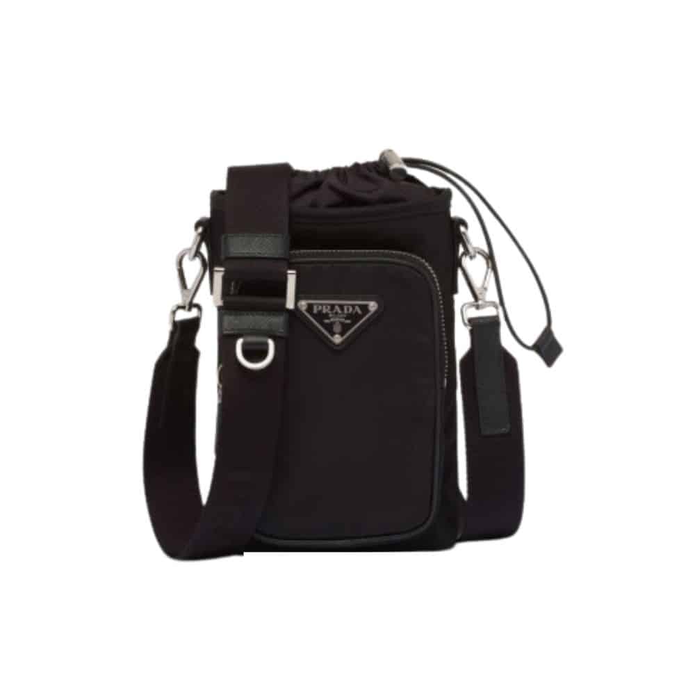 Prada Re Nylon Smartphone Case Black 18Cm