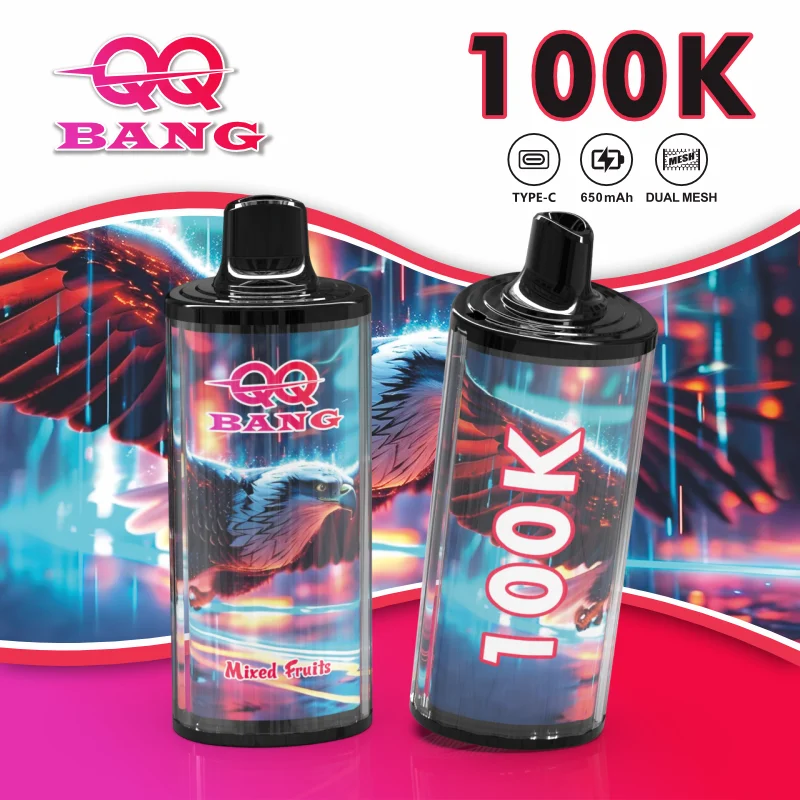 Țigară Electronică QQBANG 100.000 Pufuri | Ediția „Vulturul” - Dual Mesh, 45ML & Reîncărcabil