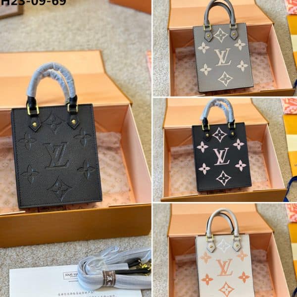 Louis Vuitton Petit Sac Plat Monogram Grey 17Cm