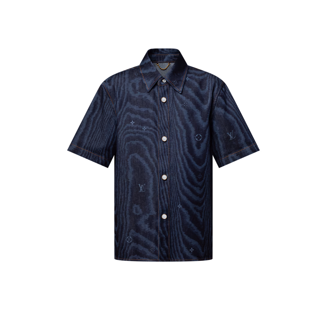 Louis Vuitton 1AHVVH Short-Sleeved Denim Shirt