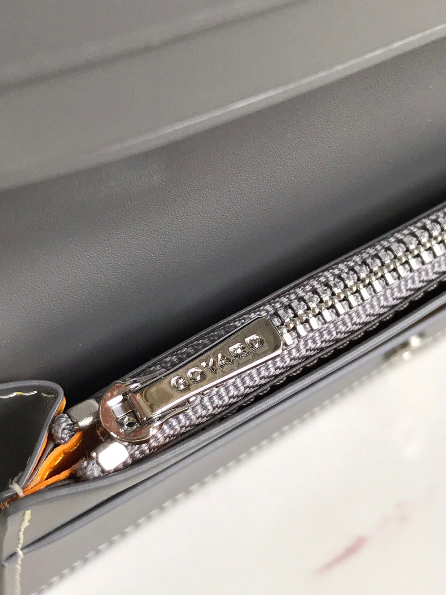 Goyard Richelieu Wallet 19 Cm Gray Goyardine Canvas