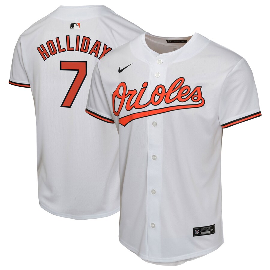 Jackson Holliday Baltimore Orioles Youth Home Player Game Jersey White